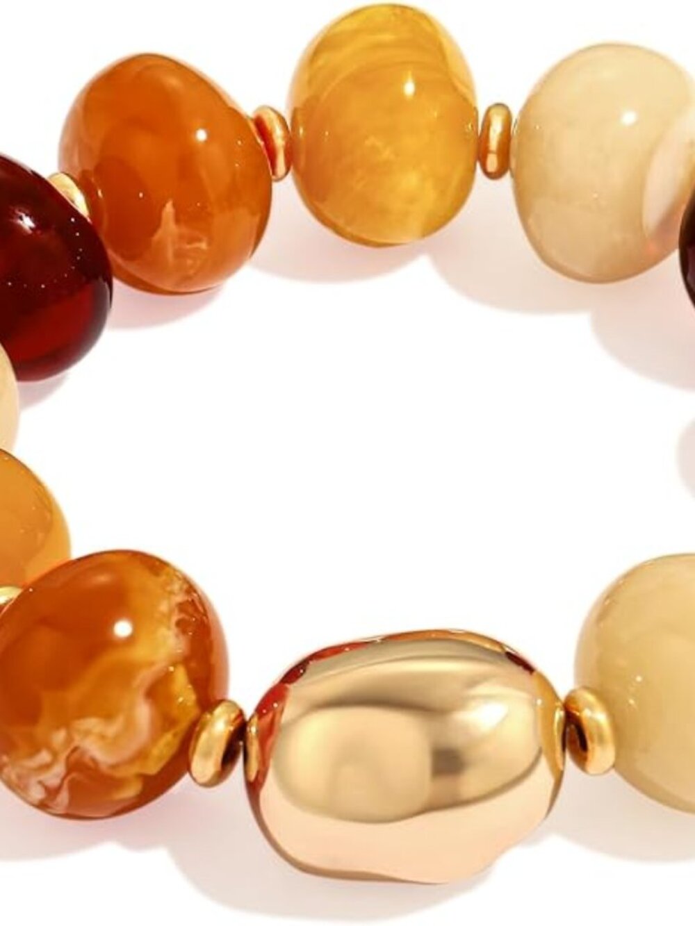 Trendy Chunky Beaded Bracelet